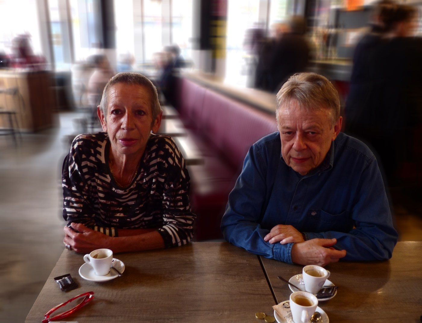 Elyne Bonnet et Yvon Pez, présidente et vice-président de l’association Livre Ensemble.