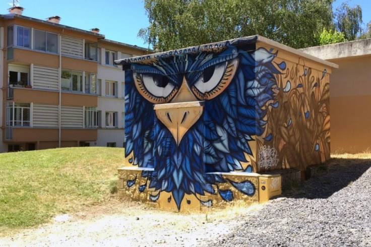 peinture street-art oiseau